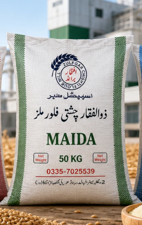 Realistic Maida bag by Zulfqar Chishti Flour Mills for bakeries